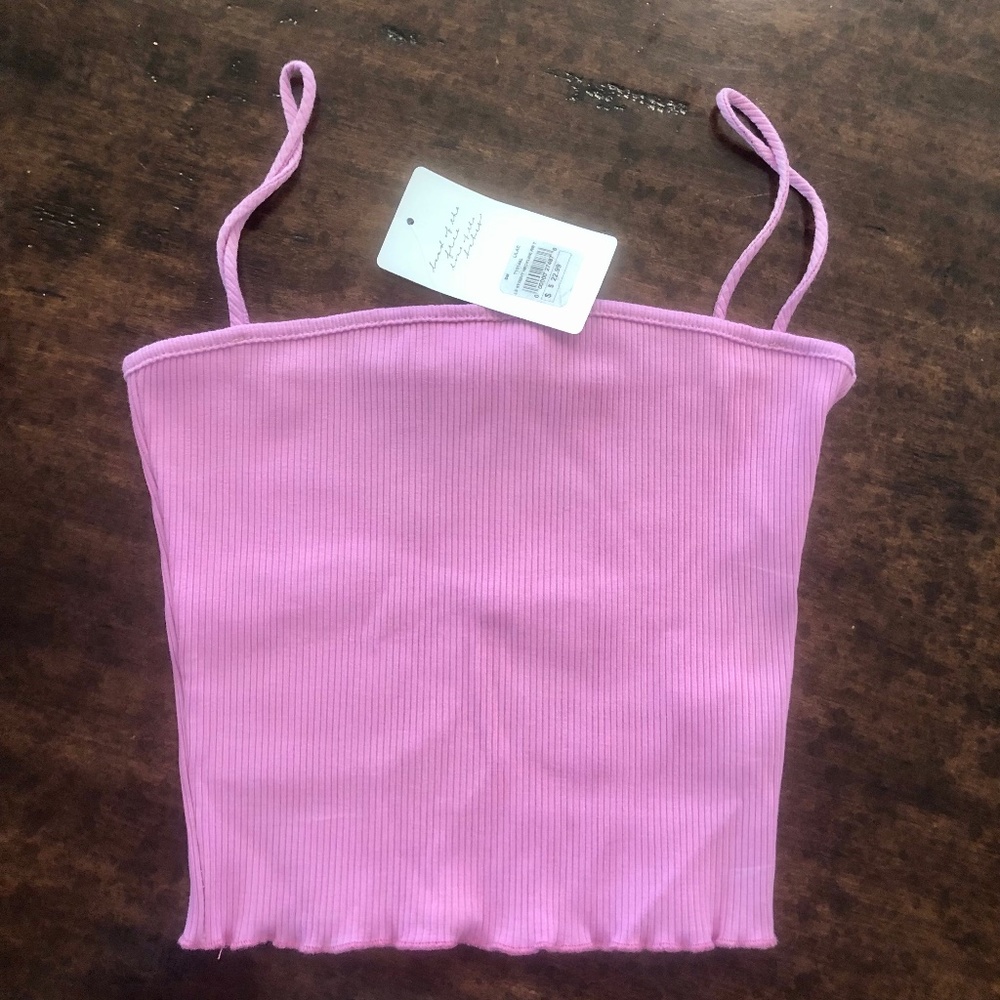 American Threads Pink Tank Top
